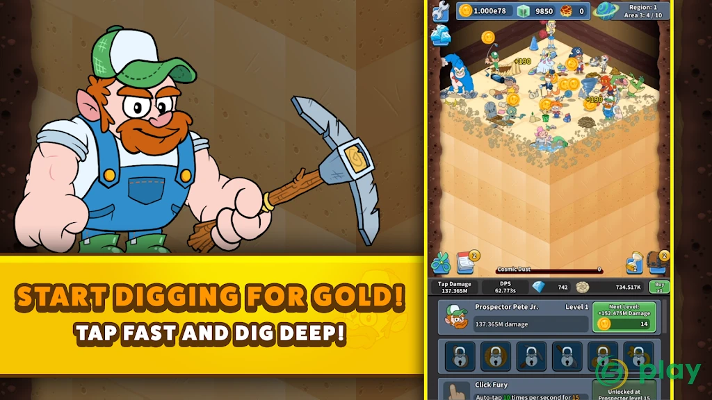 Tap Tap Dig 2: Idle Mine Sim — скриншот 6