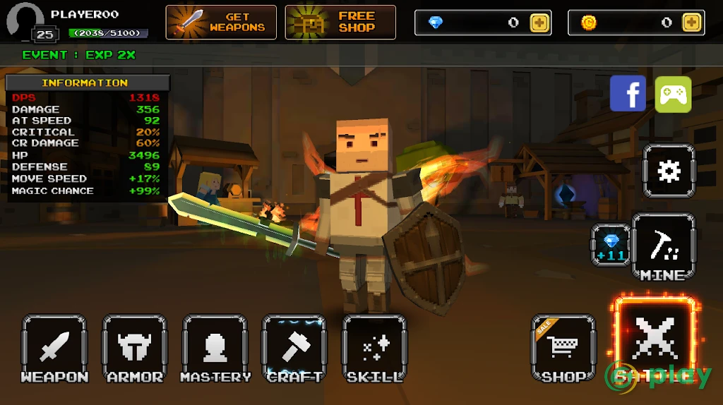 PIXEL BLADE M(пикселей лезвие) — скриншот 1