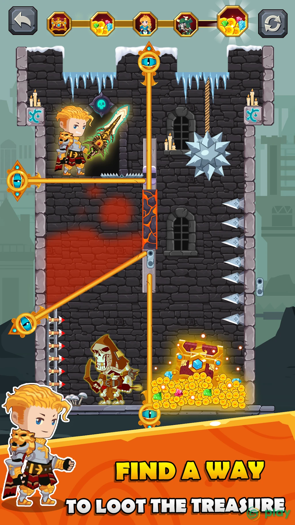How to Loot - Pin Pull & Hero Rescue — скриншот 1