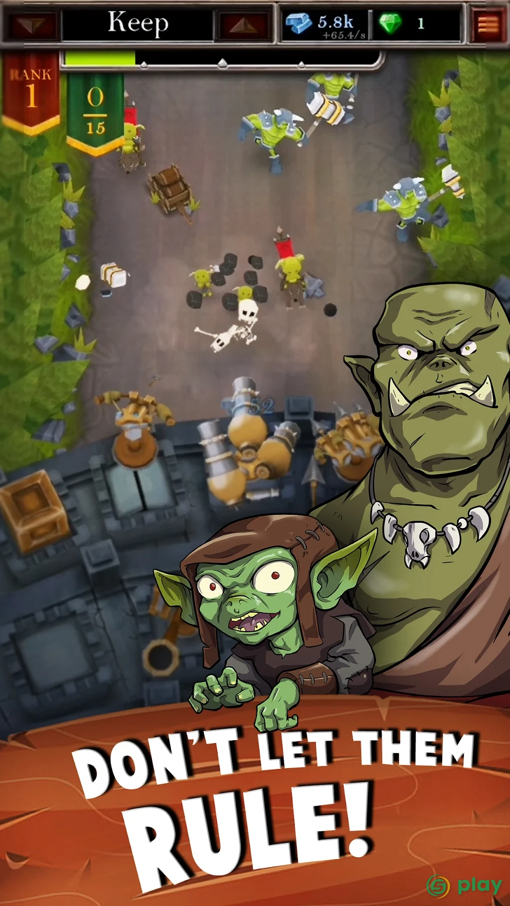 Castle Fusion Idle Clicker — скриншот 1