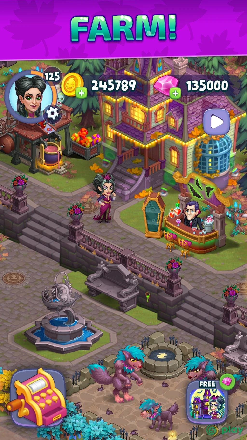 Monster Farm: Ферма - Хэллоуин в Городке Монстров — скриншот 2