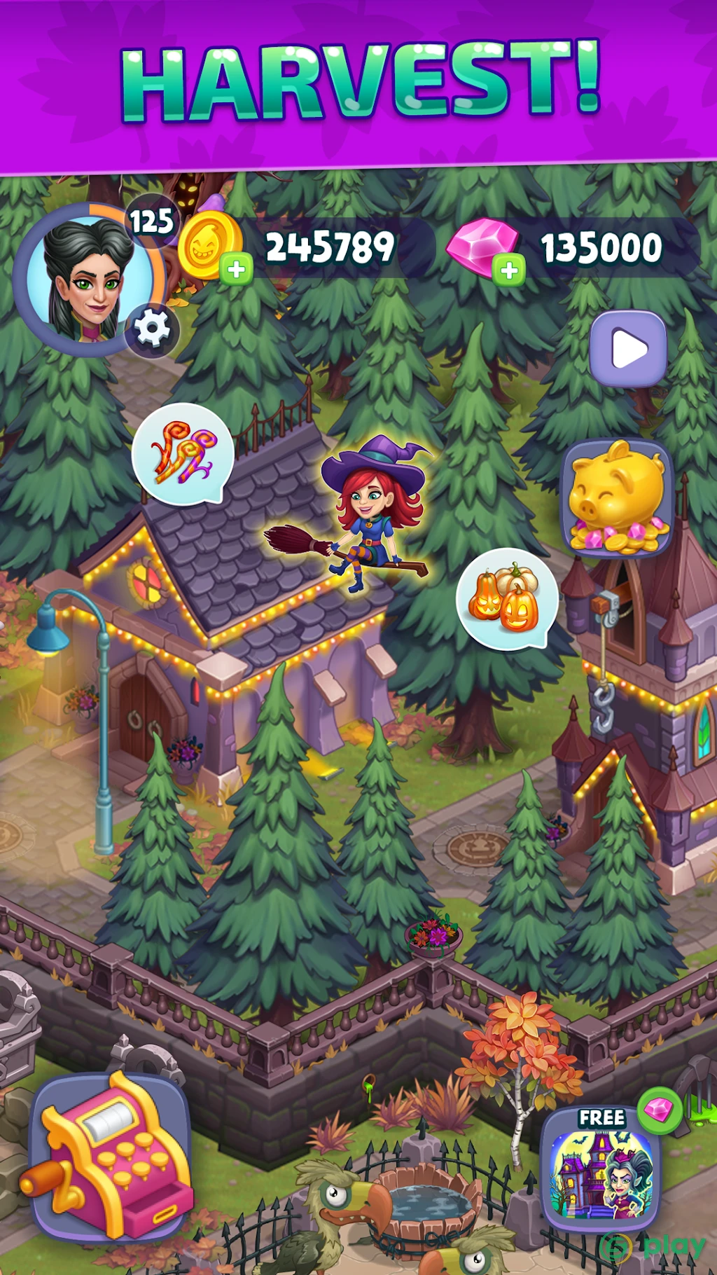 Monster Farm: Ферма - Хэллоуин в Городке Монстров — скриншот 3