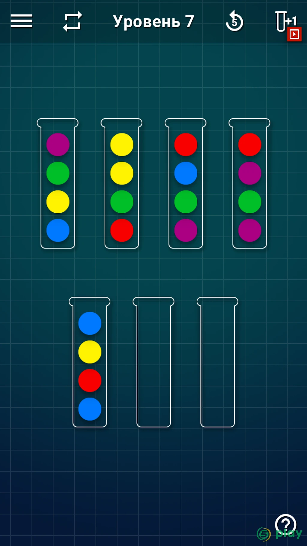 Ball Sort Puzzle - Сортировка Шариков — скриншот 1