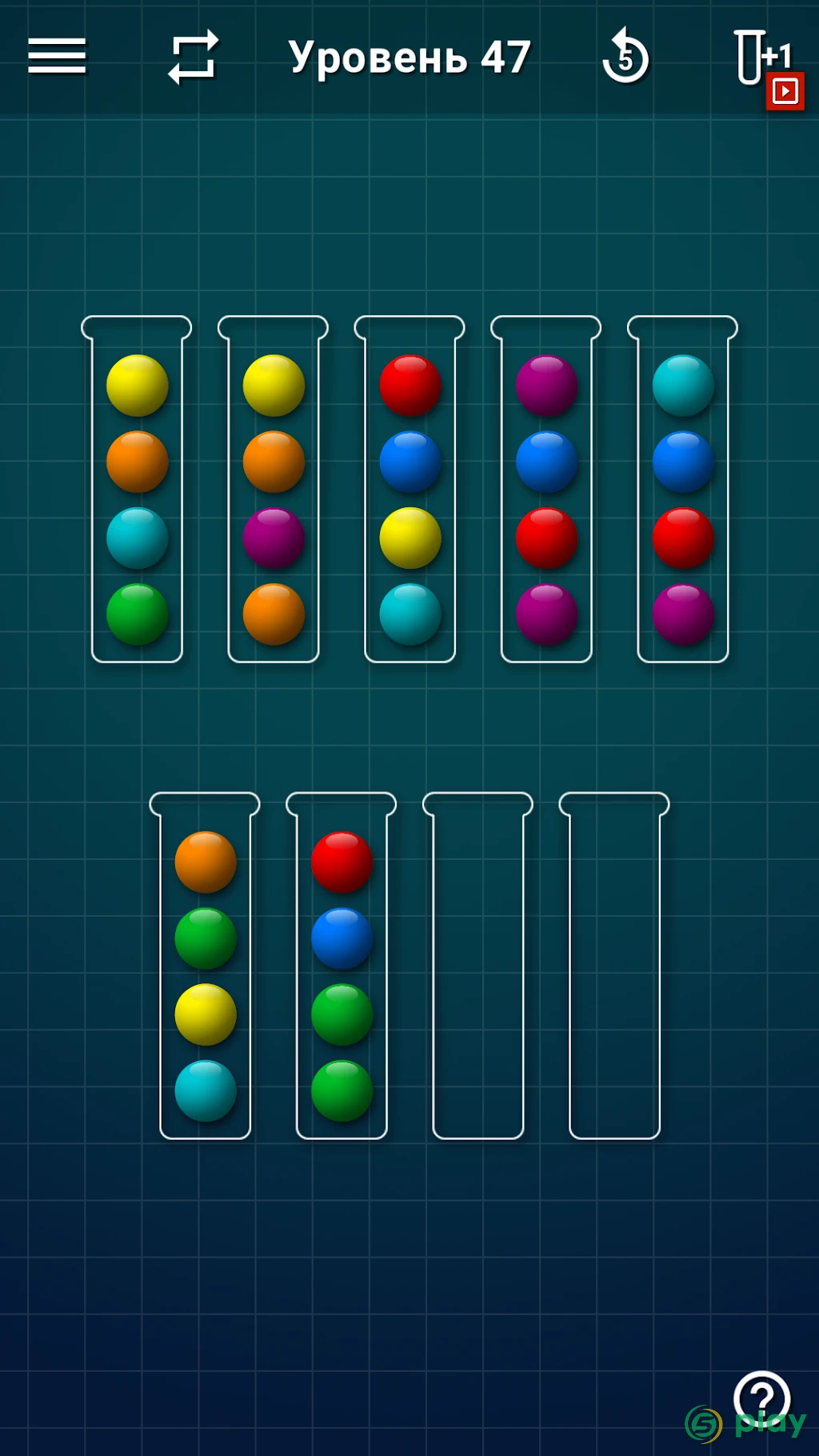 Ball Sort Puzzle - Сортировка Шариков — скриншот 2
