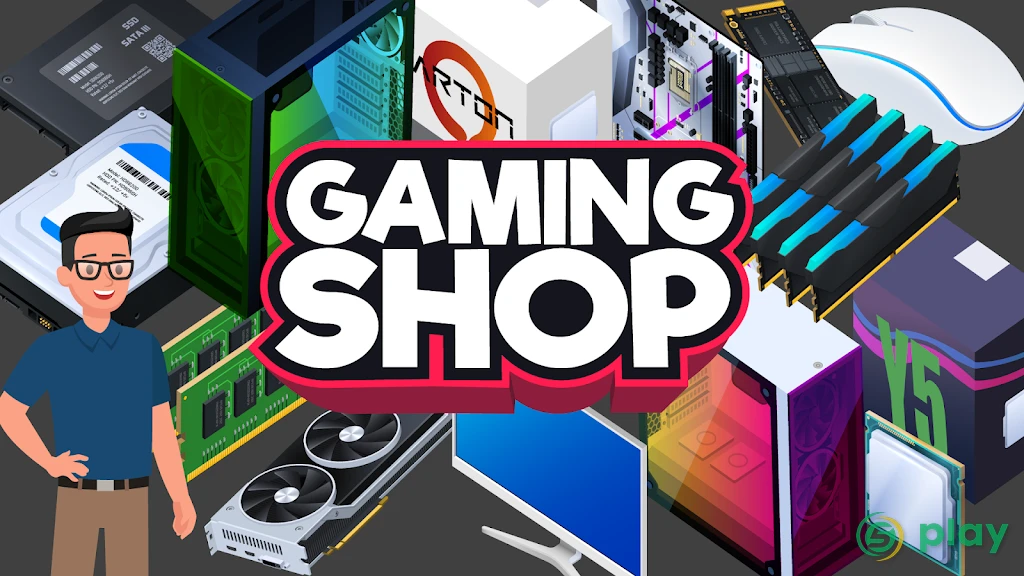 Gaming Shop Tycoon  - Idle Shopkeeper Tycoon Game — скриншот 1