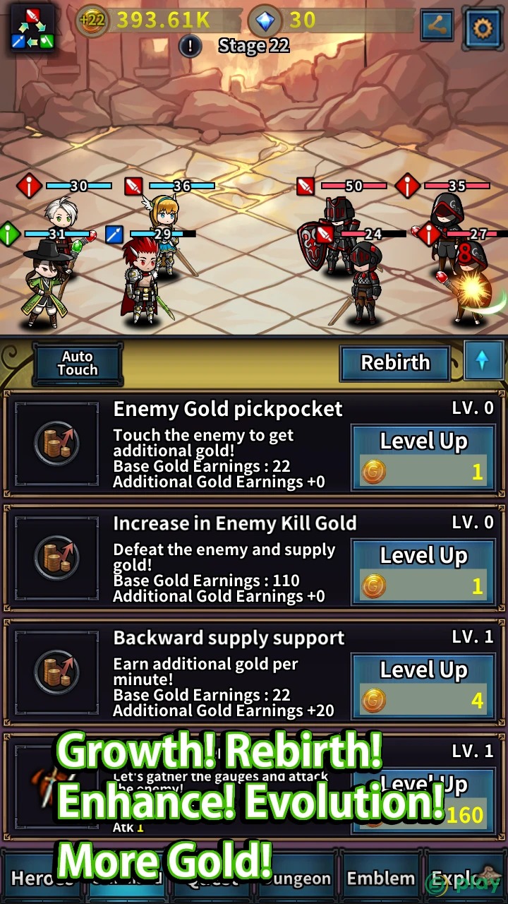 Rebirth Heroes — скриншот 3