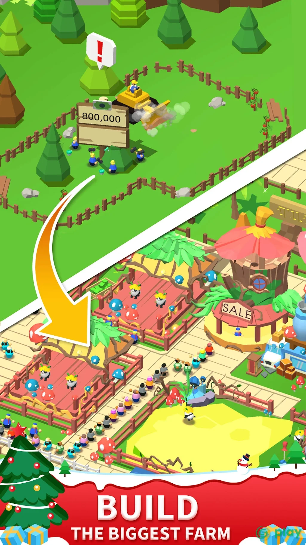 Idle Leisure Farm - Cash Clicker — скриншот 1