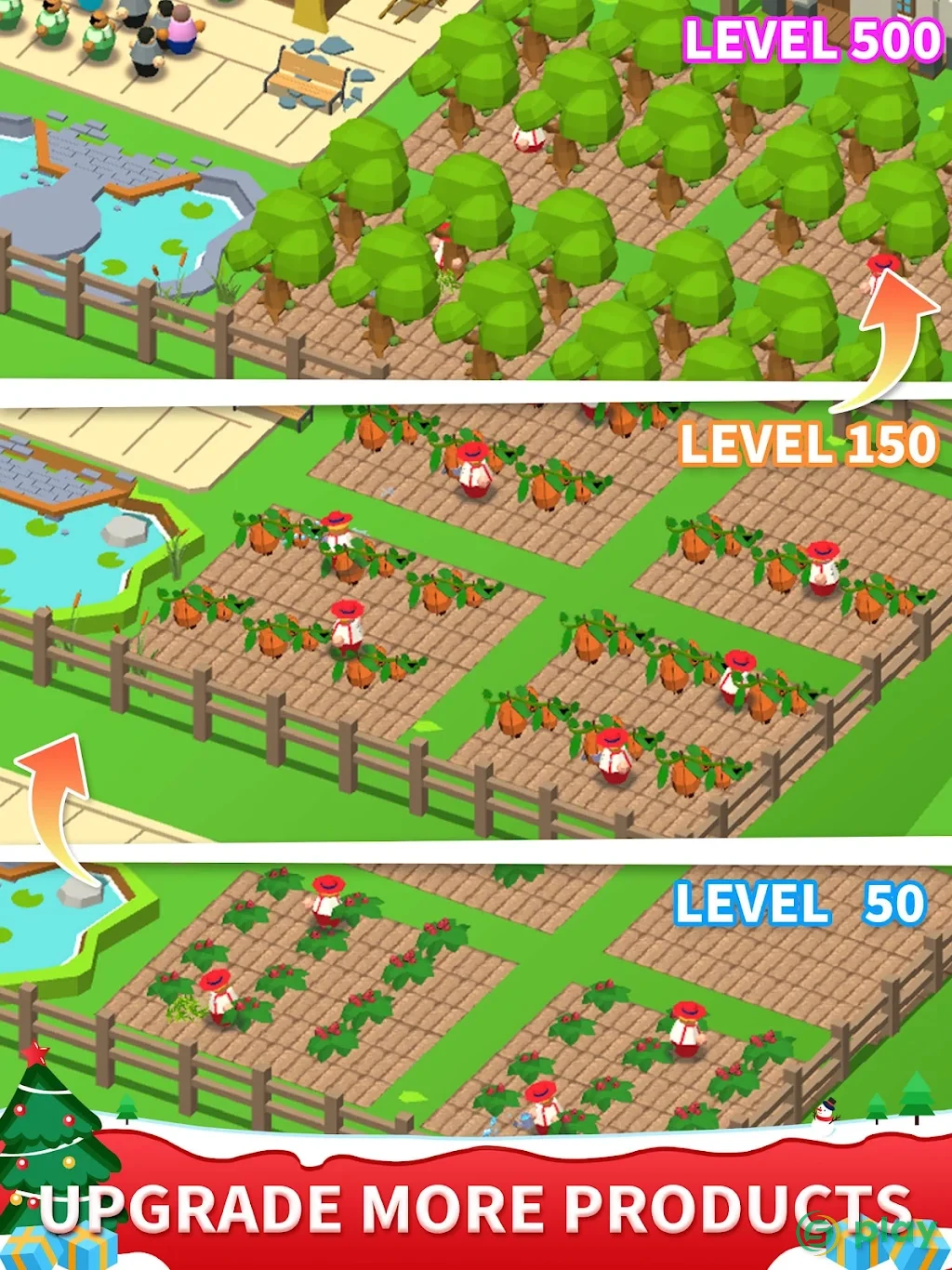 Idle Leisure Farm - Cash Clicker — скриншот 8