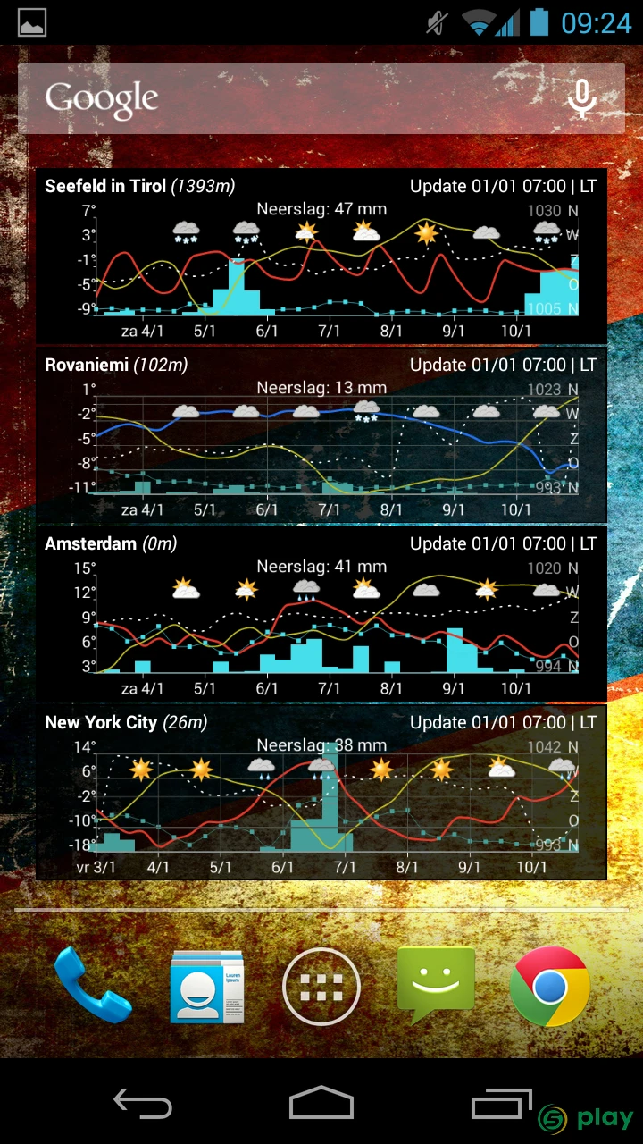 Meteogram Weather Widget - Donate version — скриншот 6