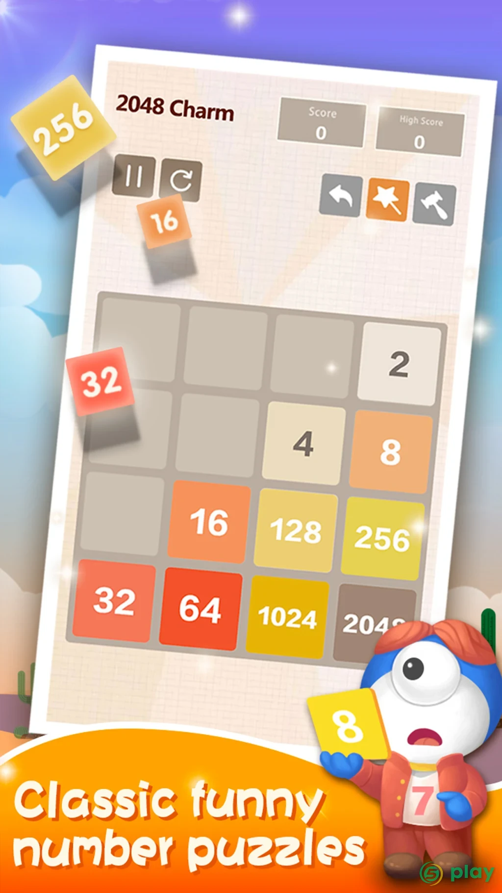 2048 Очарование: классический & Новые игры 2048 — скриншот 4