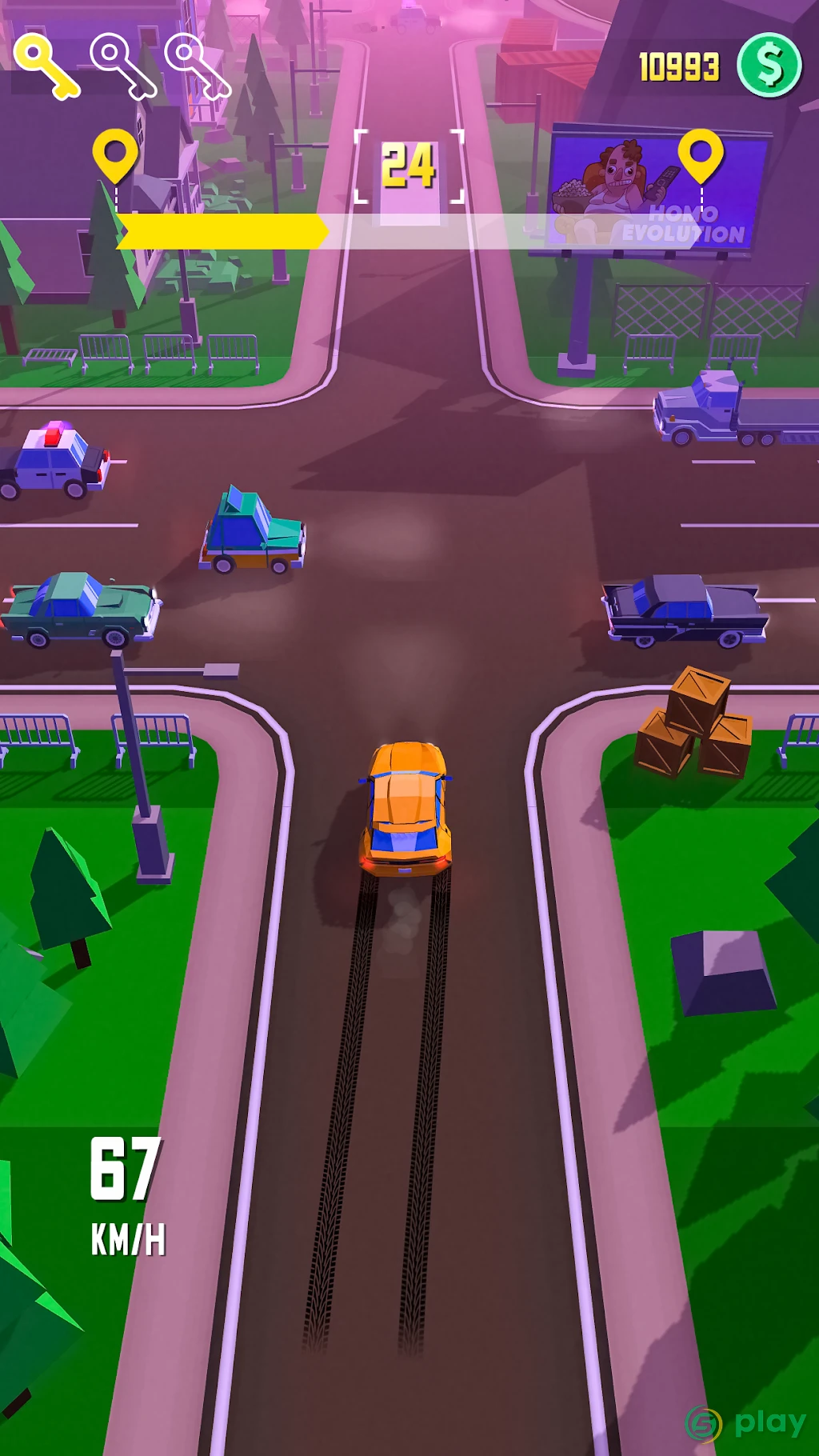 Taxi Run - безумное такси — скриншот 1