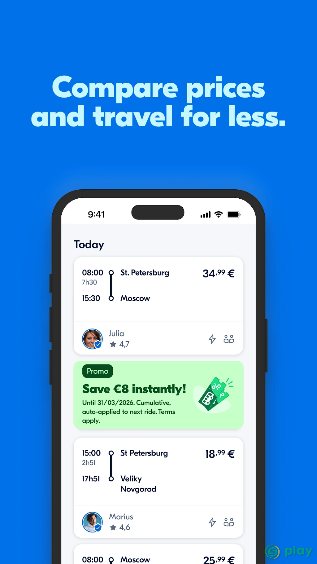 BlaBlaCar - Поиск попутчиков — скриншот 2