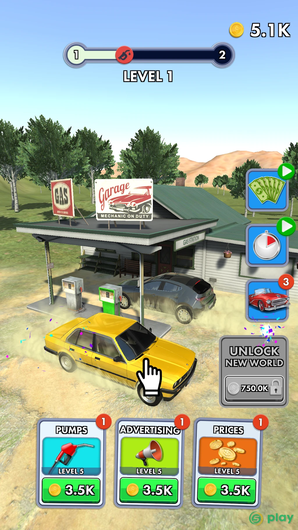 Idle Gas Station — скриншот 1