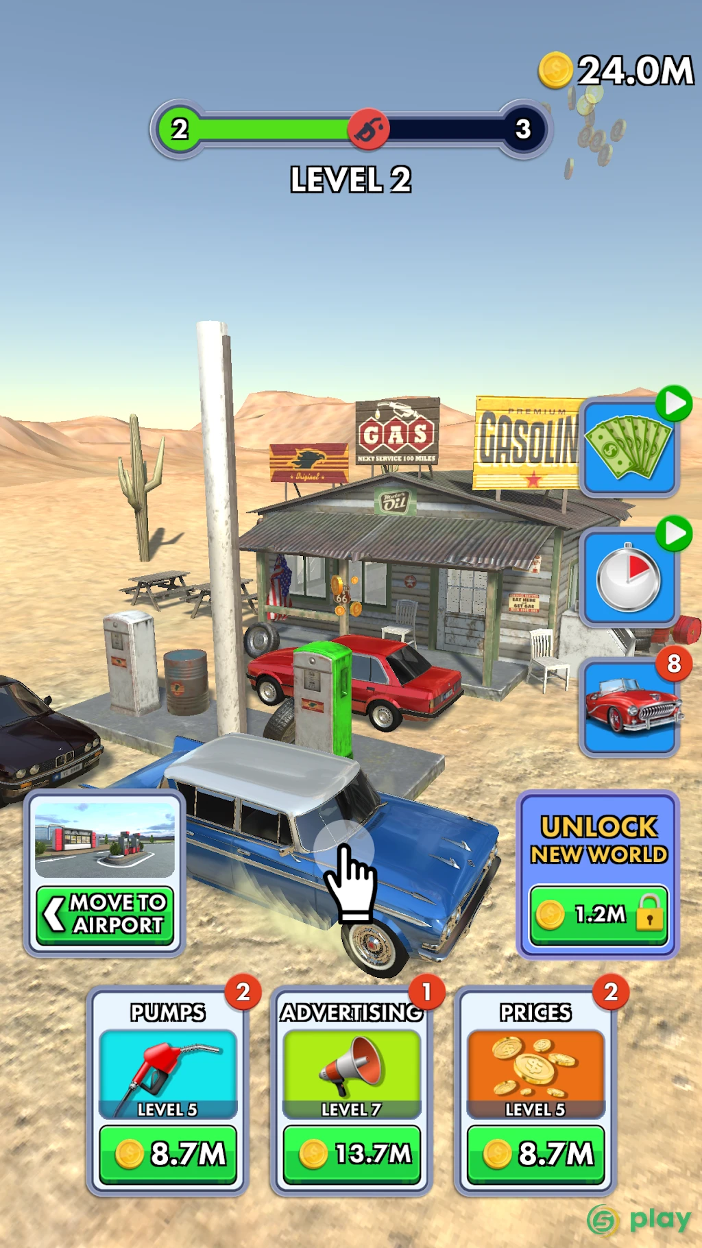 Idle Gas Station — скриншот 3