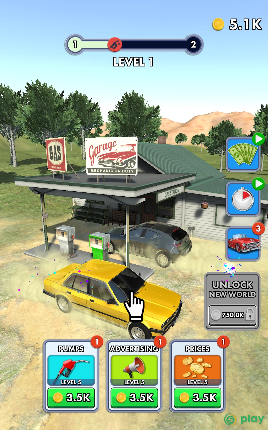 Idle Gas Station — скриншот 6