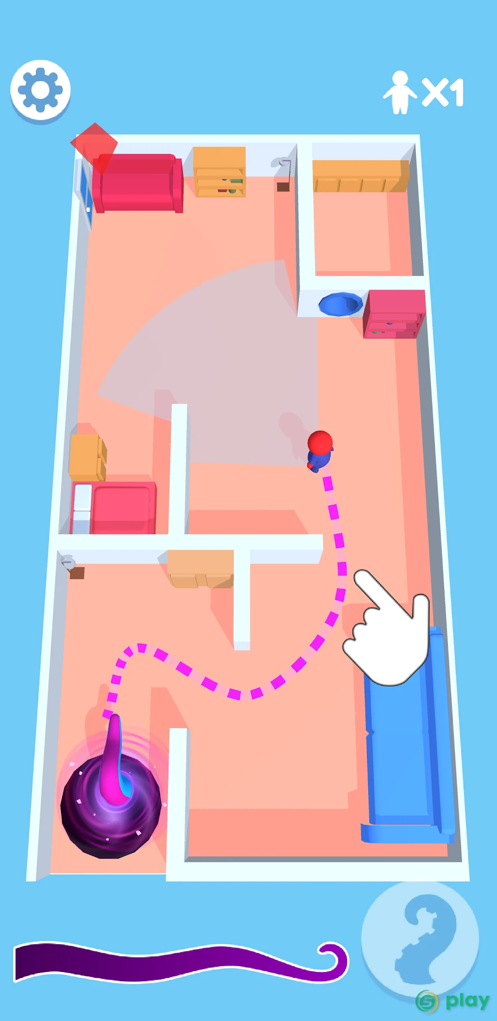 Tentacle Monster 3D — скриншот 1
