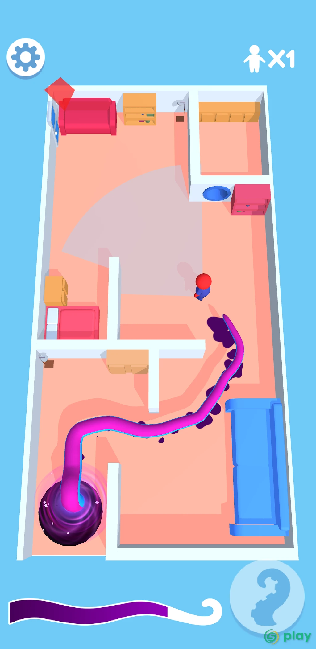 Tentacle Monster 3D — скриншот 2