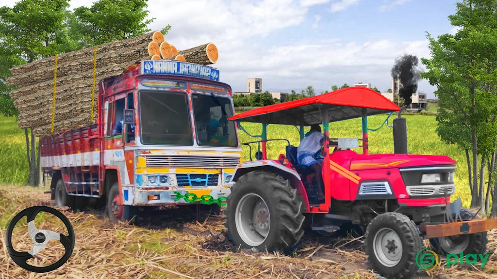 Real Tractor Pulling Simulator: Offroad | City Mod — скриншот 1