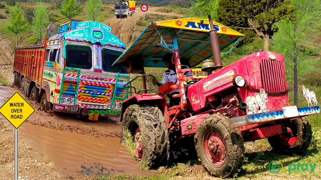 Real Tractor Pulling Simulator: Offroad | City Mod — скриншот 2