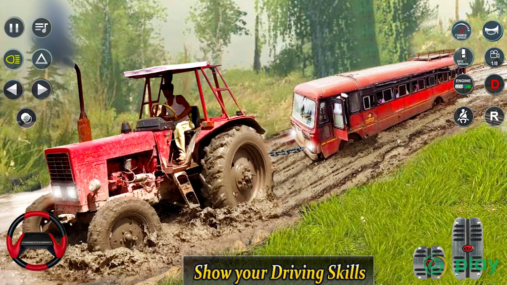 Real Tractor Pulling Simulator: Offroad | City Mod — скриншот 4