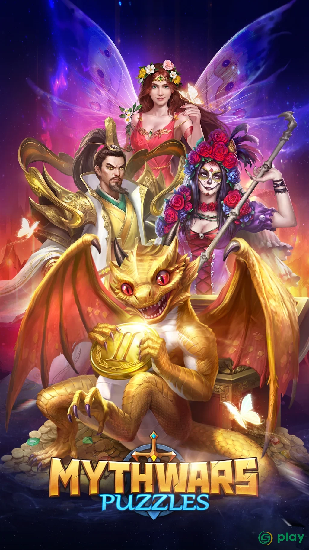 MythWars & Puzzles: RPG «три в ряд» — скриншот 1