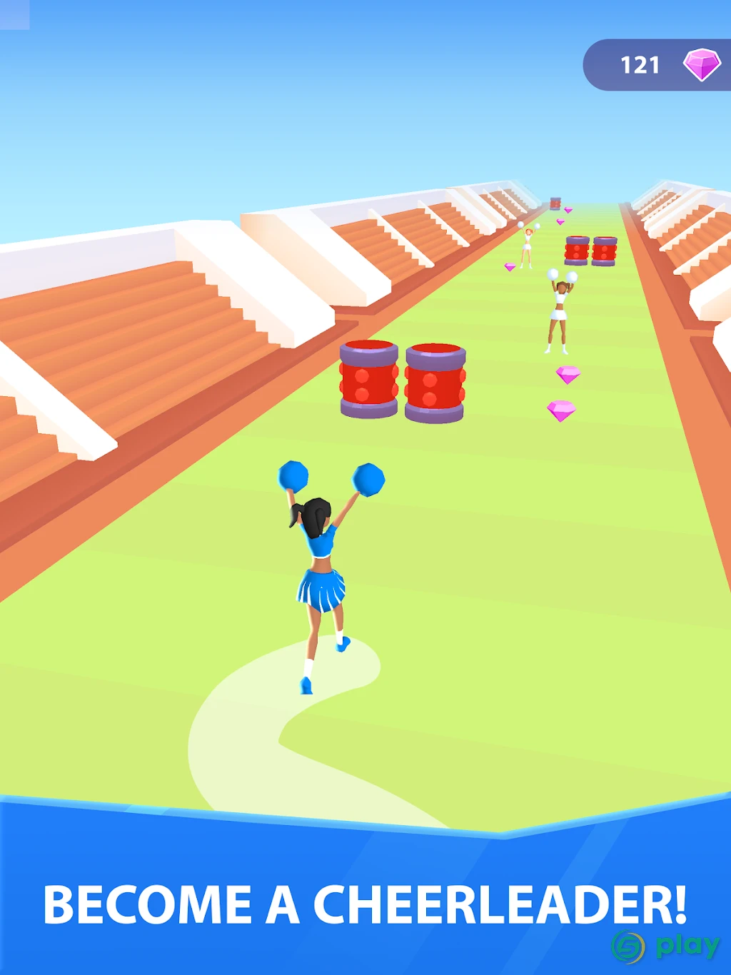 Cheerleader Run 3D — скриншот 7