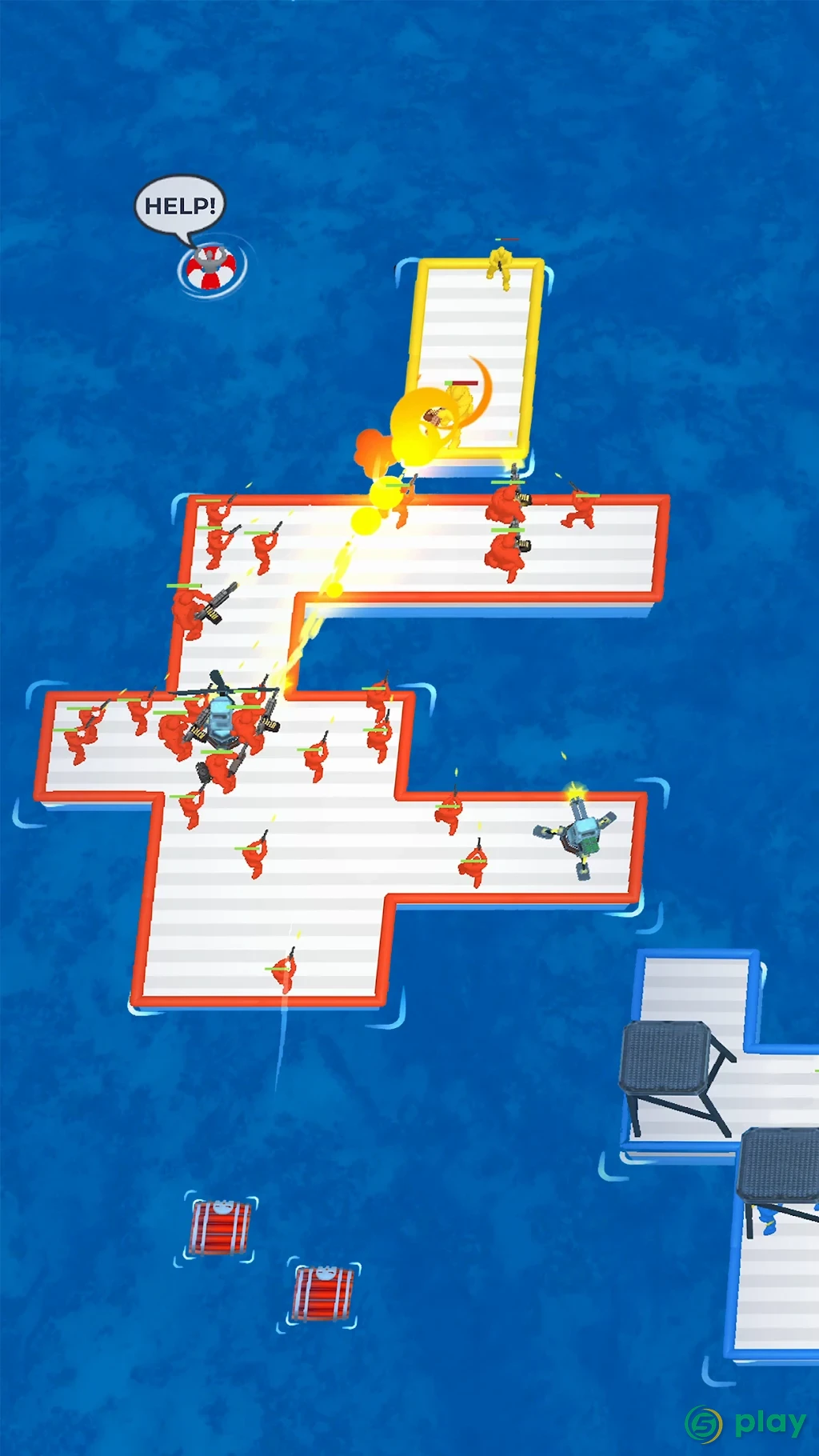 War of Rafts: Crazy Sea Battle — скриншот 5