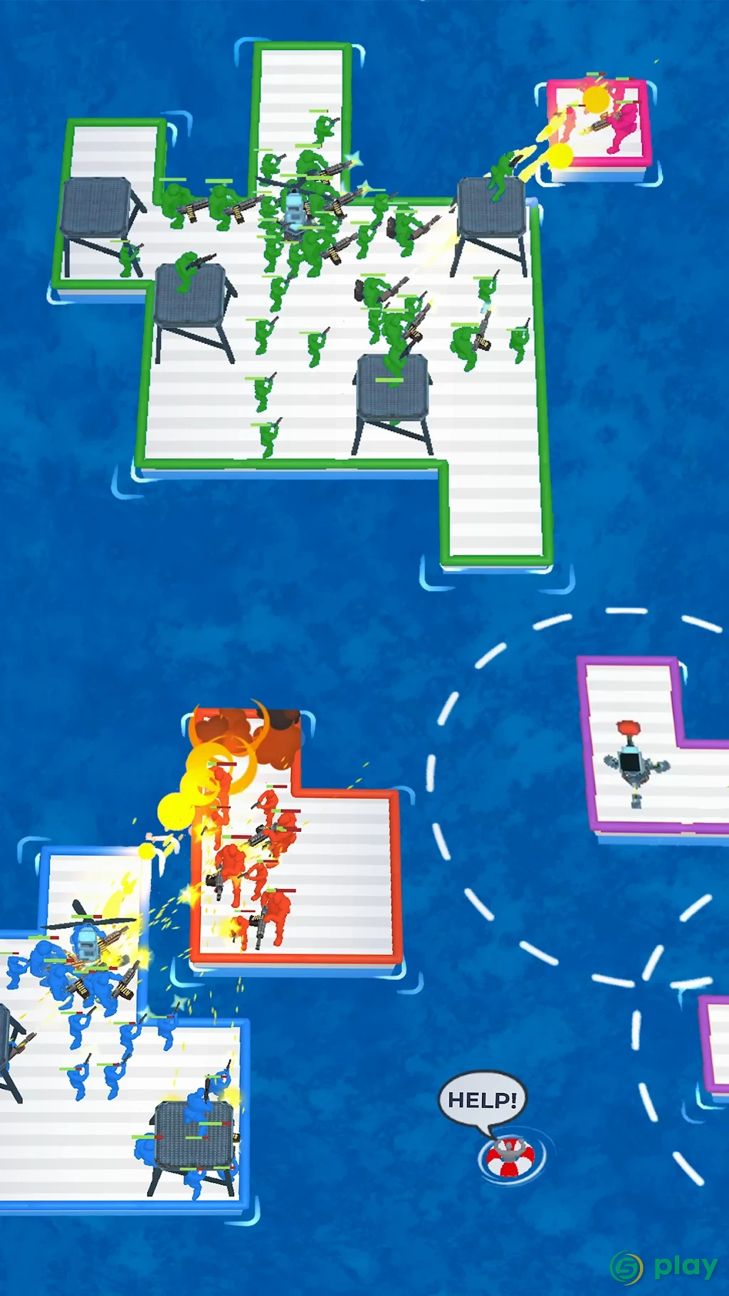 War of Rafts: Crazy Sea Battle — скриншот 6
