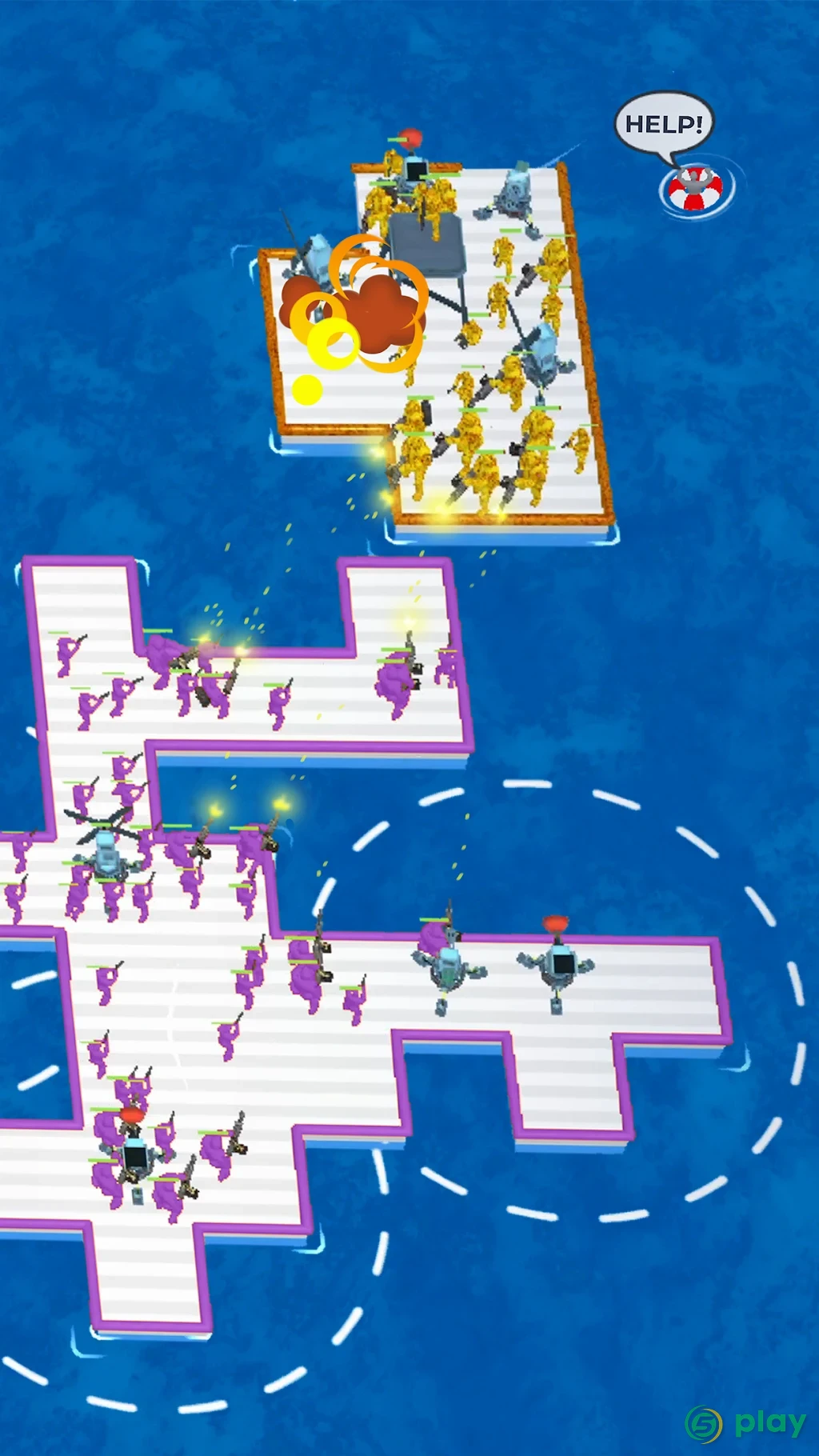 War of Rafts: Crazy Sea Battle — скриншот 7