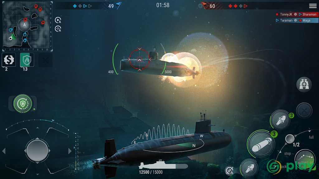 WORLD of SUBMARINES: военный ММО 3Д шутер — скриншот 2