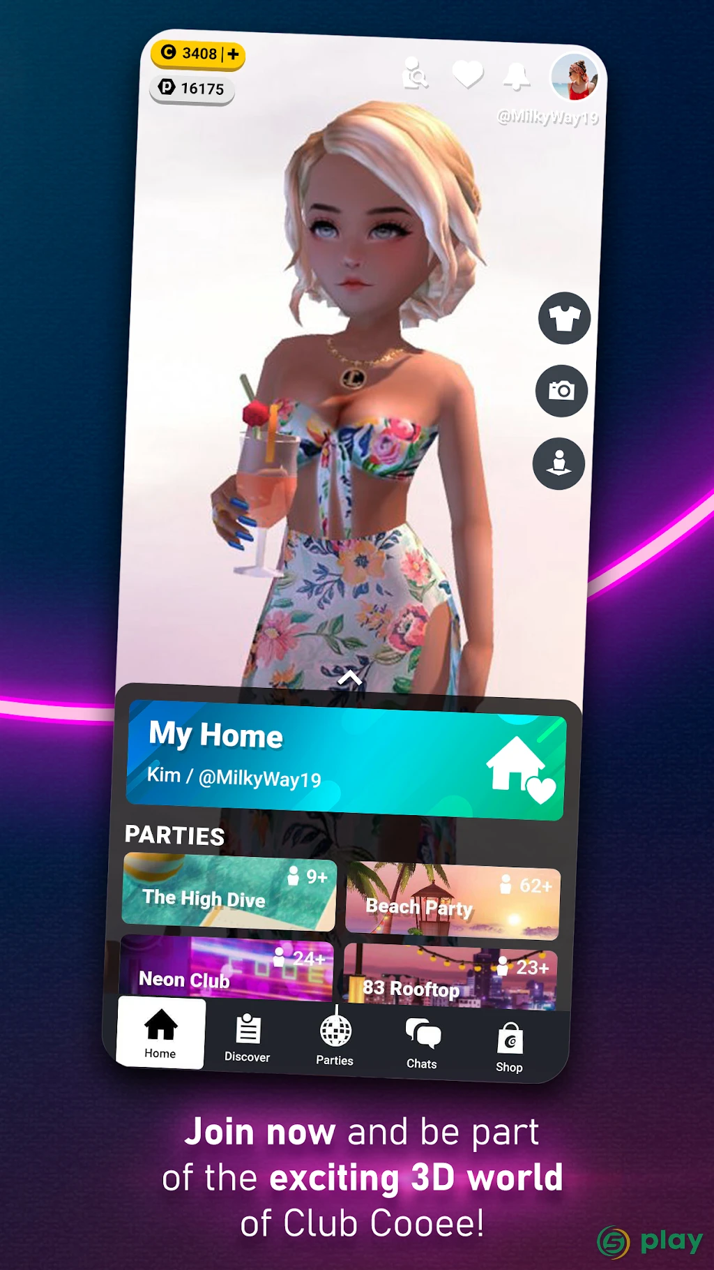 Club Cooee - 3D Avatar, Chat, Party & Make Friends — скриншот 8