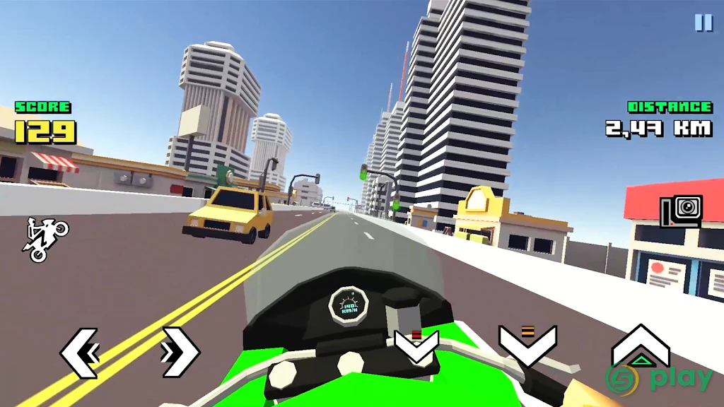Blocky Moto Racing ? - мотоцикл симулятор — скриншот 5