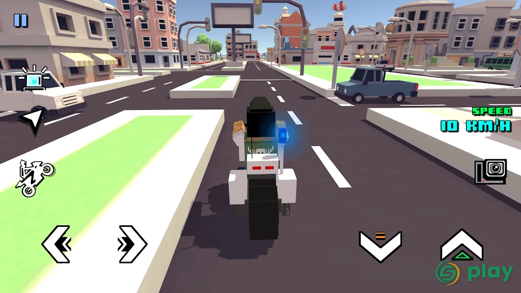 Blocky Moto Racing ? - мотоцикл симулятор — скриншот 8