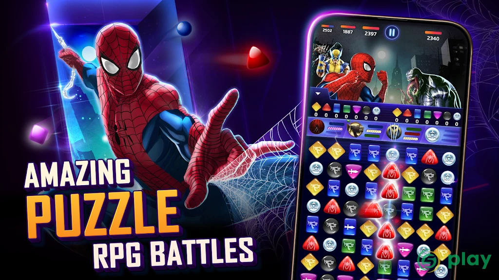Marvel Puzzle Quest — скриншот 1