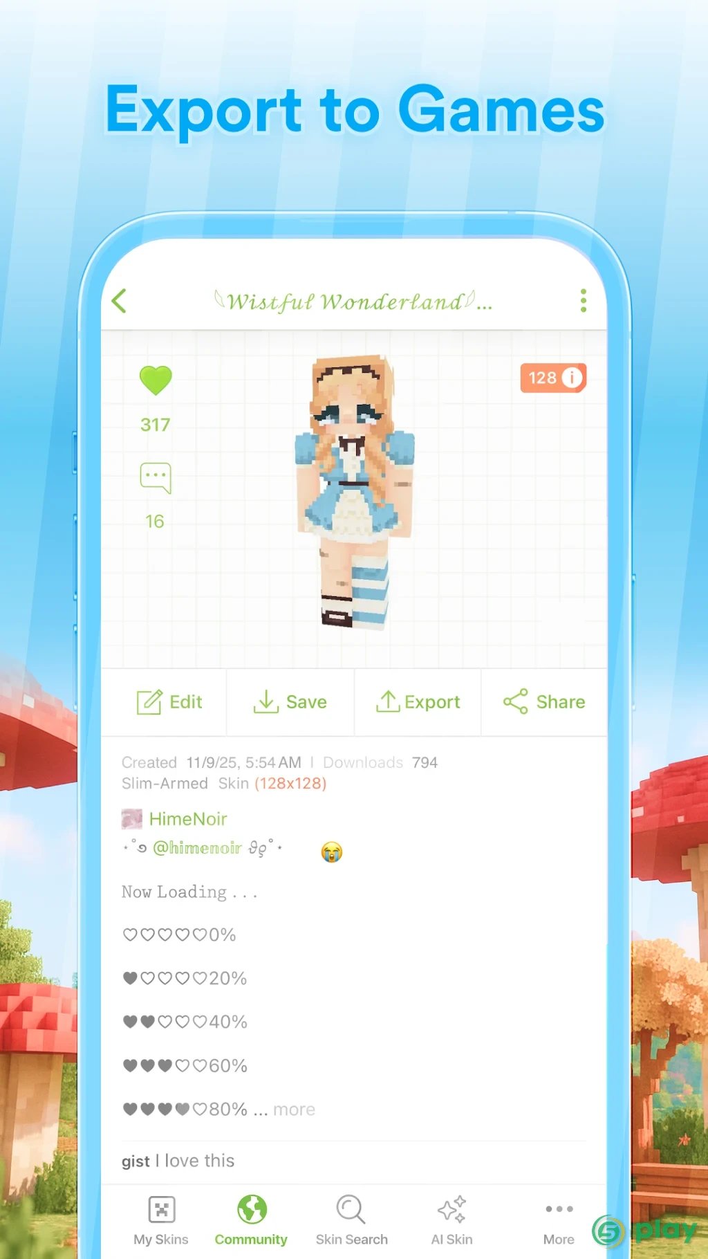 Skinseed for Minecraft — скриншот 4