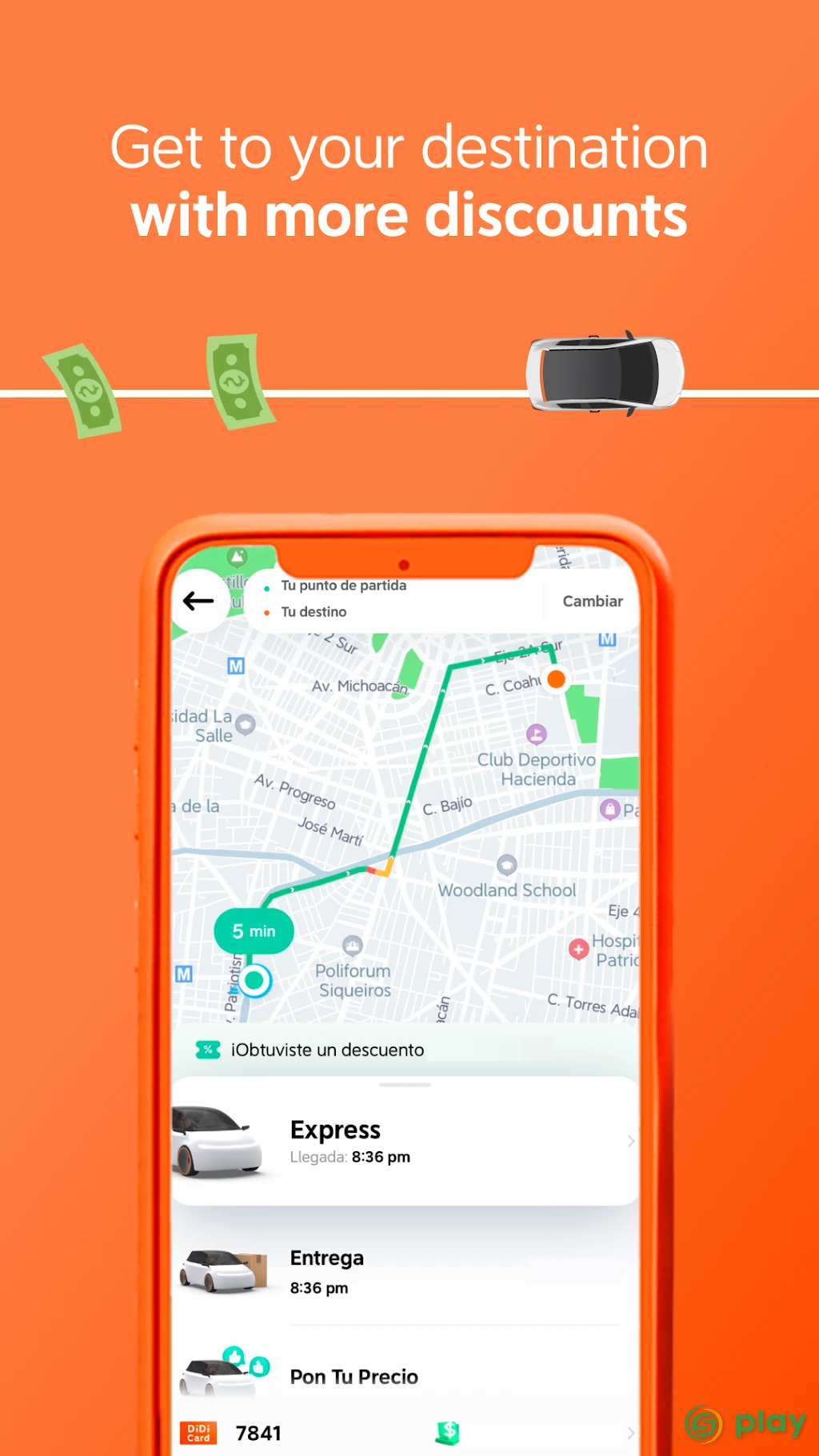 DiDi Rider: Сэкономьте на доступных поездках — скриншот 2
