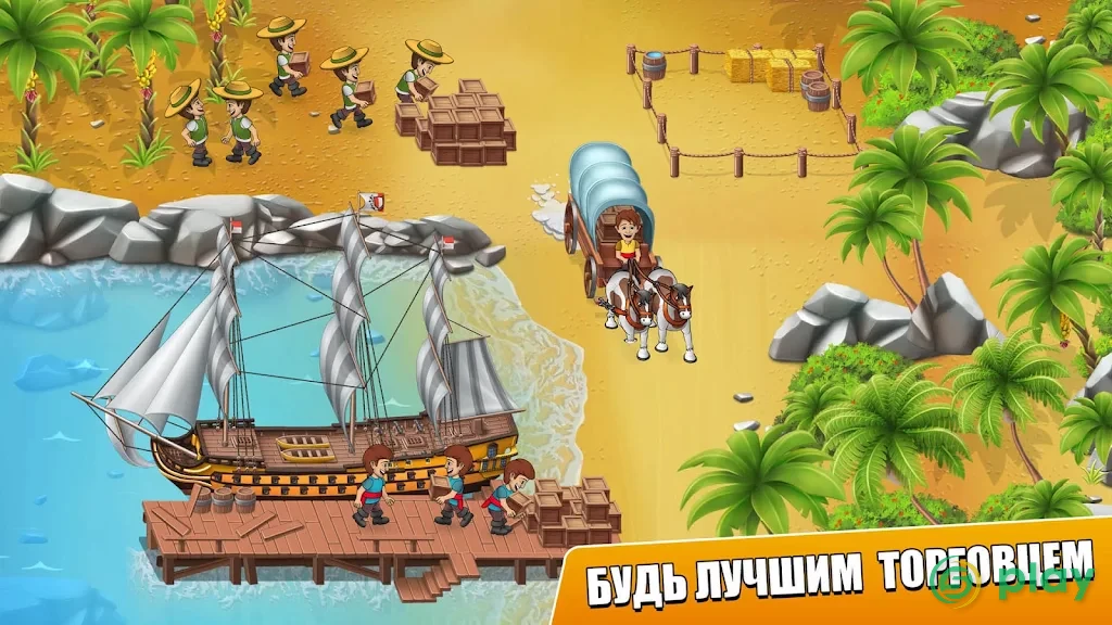 Pocket Ships Tap Tycoon: Idle Seaport Clicker — скриншот 1