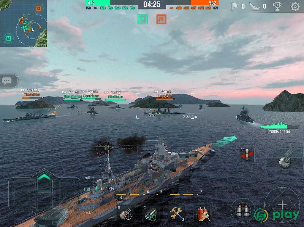 World of Warships Blitz: военно-морской MMO шутер — скриншот 12