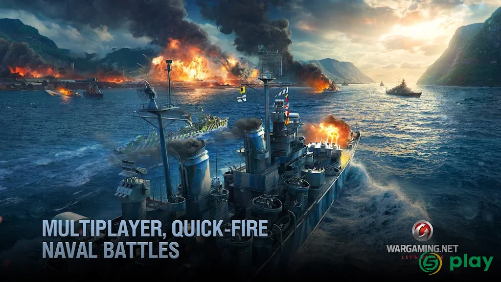 World of Warships Blitz: военно-морской MMO шутер — скриншот 4