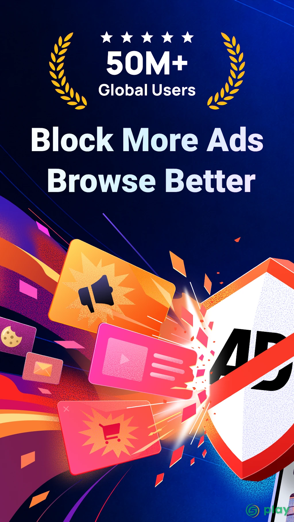 Adblocker Browser: Adblock & блокировка рекламы — скриншот 1