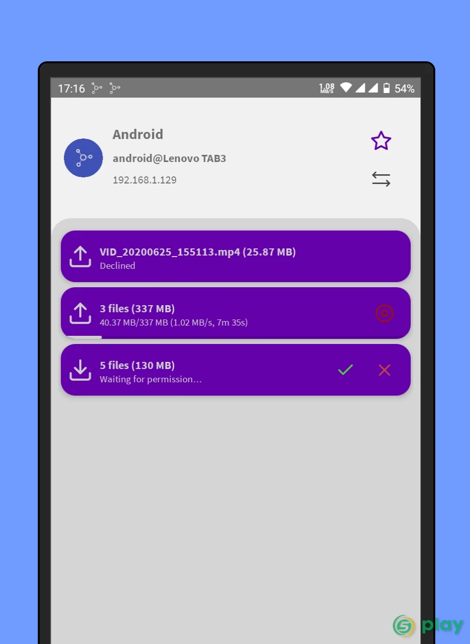 Warpinator for Android (unofficial) — скриншот 2