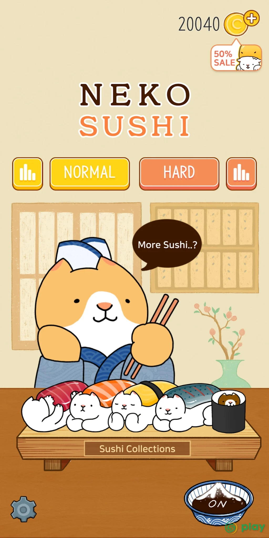 Neko Sushi - Stack Game — скриншот 1