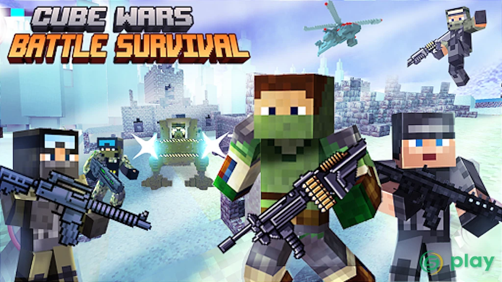 Cube Wars Battle Survival — скриншот 1