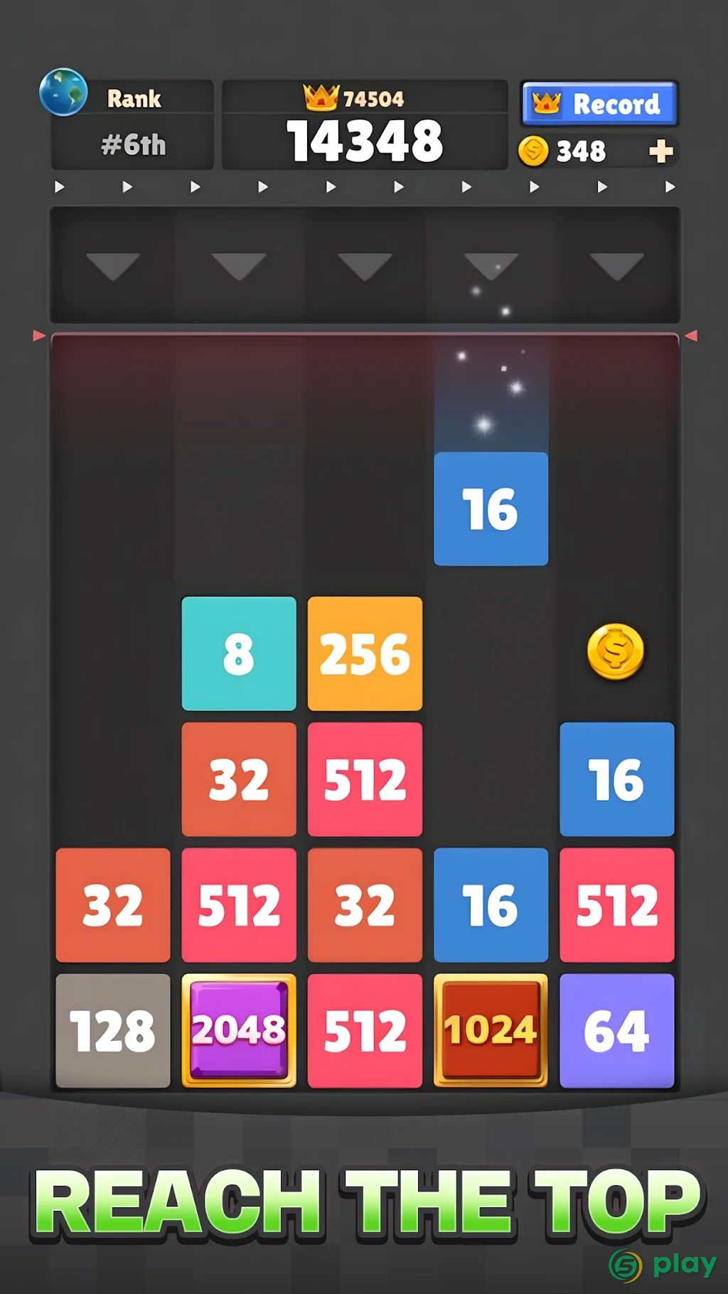 Drop The Number : Merge Game (Бросьте число) — скриншот 4