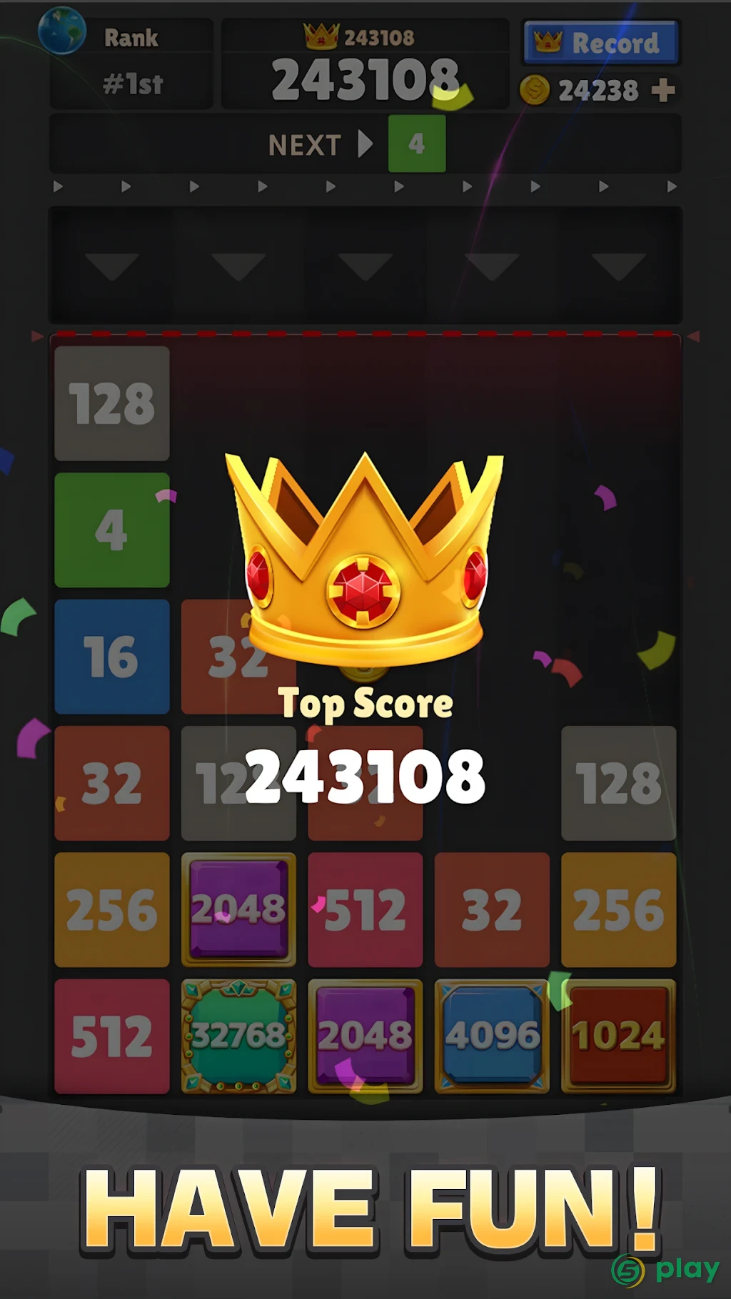 Drop The Number : Merge Game (Бросьте число) — скриншот 5