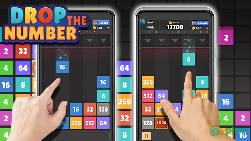 Drop The Number : Merge Game (Бросьте число) — скриншот 6