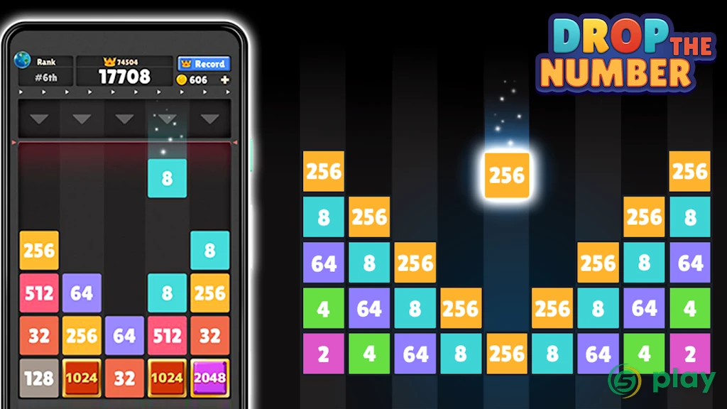 Drop The Number : Merge Game (Бросьте число) — скриншот 7