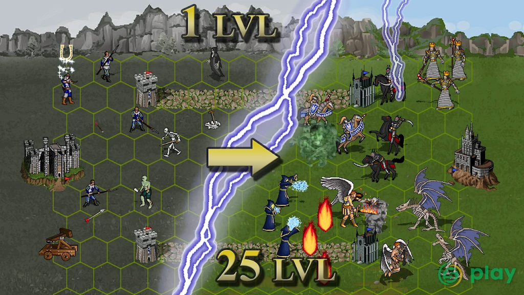 Castle fight: Герои 3 Битва замков, боевая арена — скриншот 2
