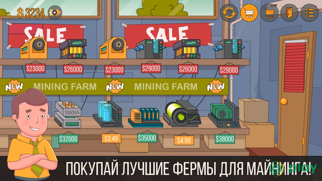 Майнер - симулятор жизни, бизнес игра, кликер — скриншот 4