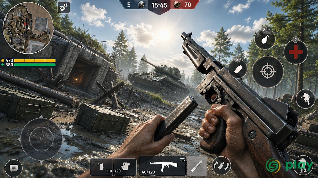 World War 2 - Battle Combat — скриншот 1